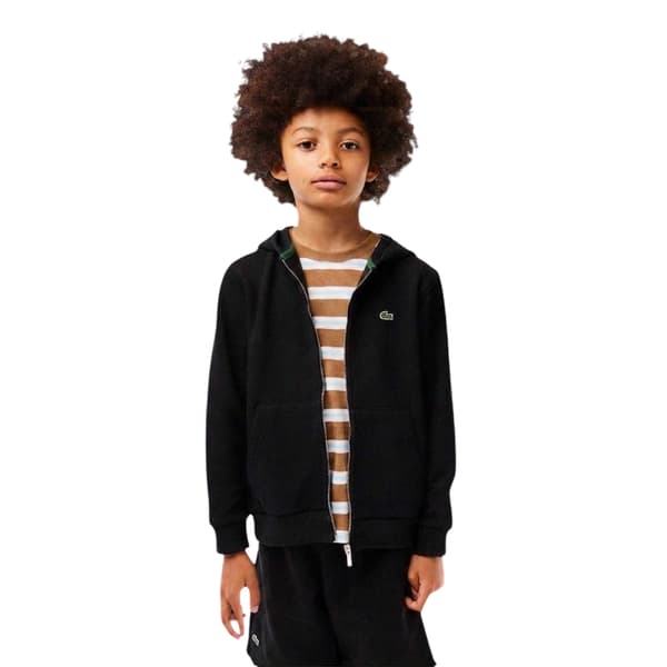 Lacoste Pojkar Basic Huvtröja med Hel Dragkedja