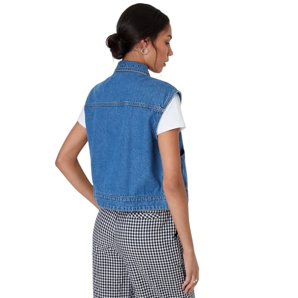 Threadbare Dam/Kvinnor Lucky Ärmlös Jeansjacka