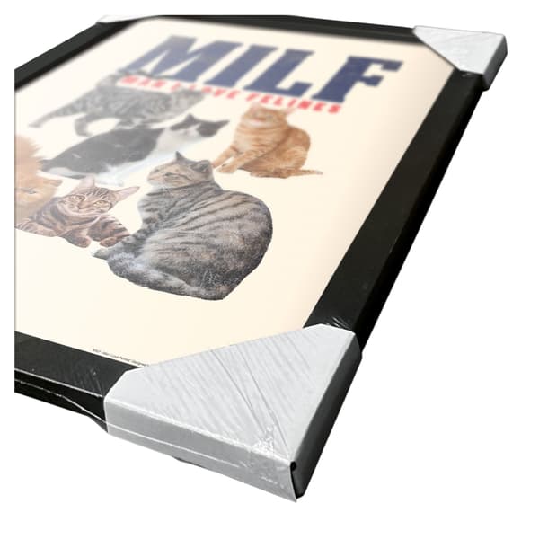 Threadless Milf Cats Inramad Affisch