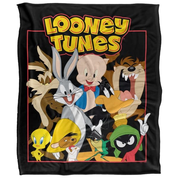 Looney Tunes Silky Group Throw