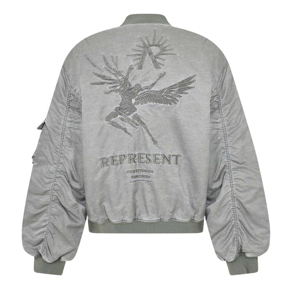 Represent Mens Water Resistant Tailored Bomber Jacket