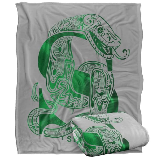 Harry Potter Slytherin Abstract Blanket
