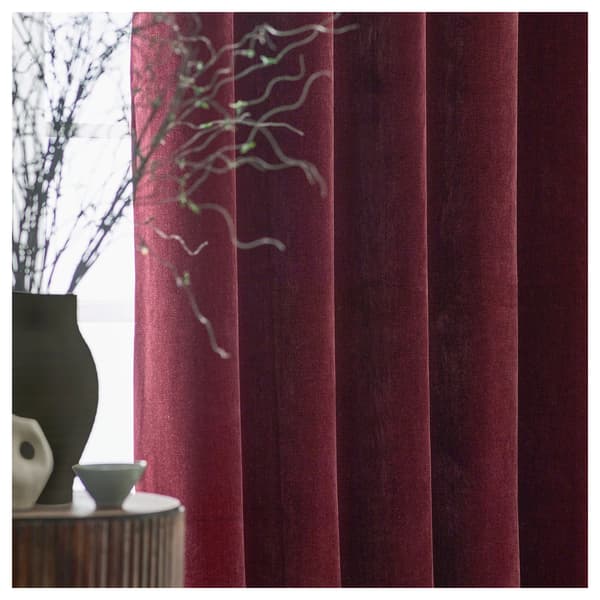 Yard Chenille Lined Pencil Pleat Curtains