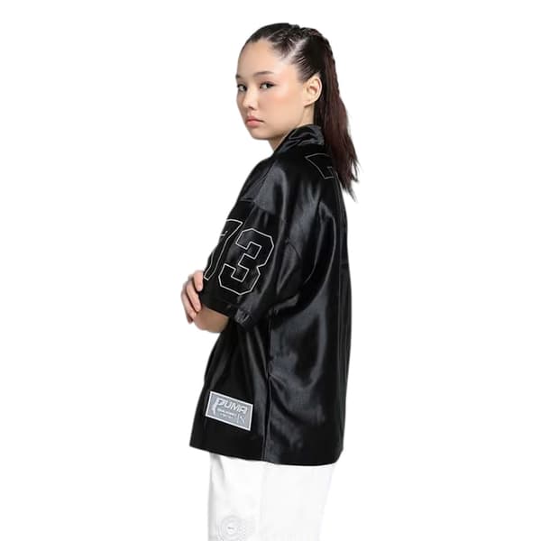 Puma Dam Tryckt Overshirt med Avslappnad Passform