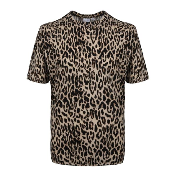 Miso Dam Leopard Heltäckande Tryckt T-shirt