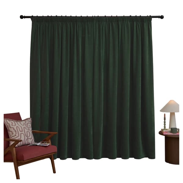 Furn Chenille Lined Pencil Pleat Curtains