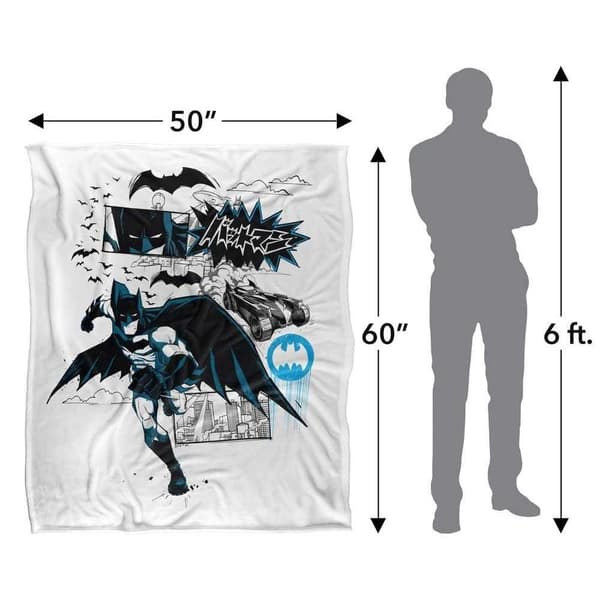Batman Kanji Running Soft Touch Blanket