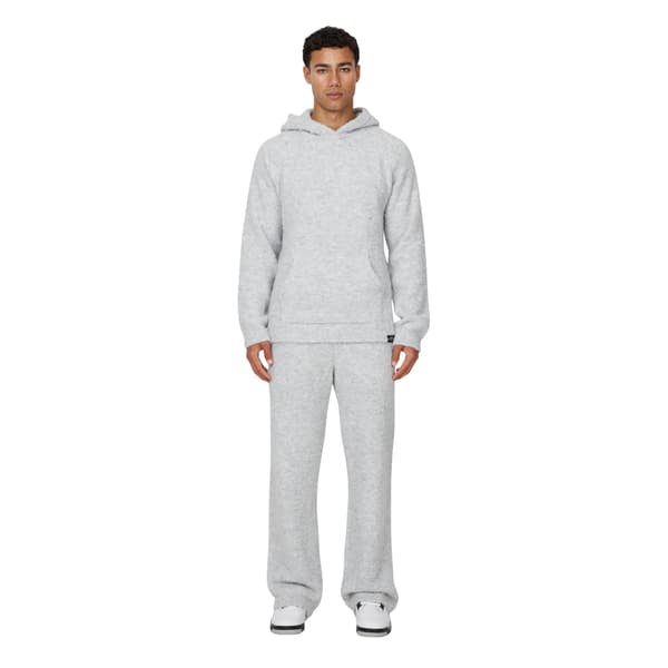 Good For Nothing Mens Knitted Fluffy Pull Over Oversized Hoodie