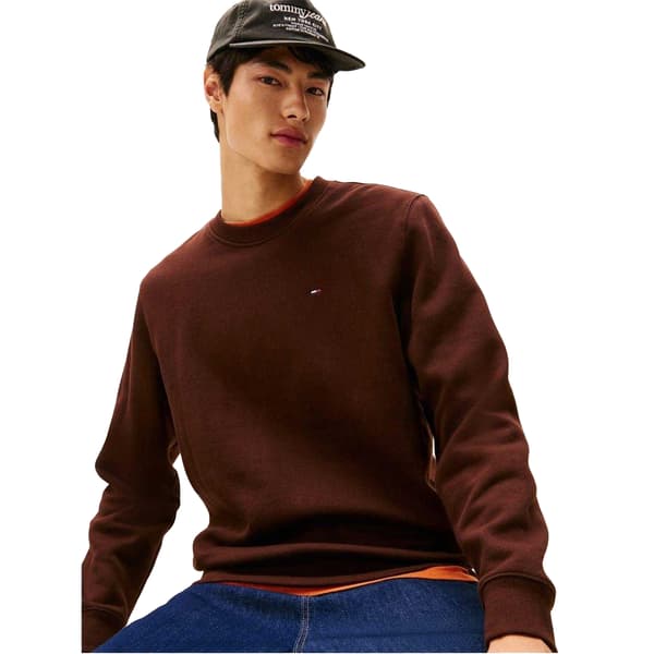 Tommy Jeans Sweatshirt med fleecefoder för män