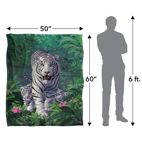 JQ Licensing Jlo Silky Tiger Supersoft Blanket