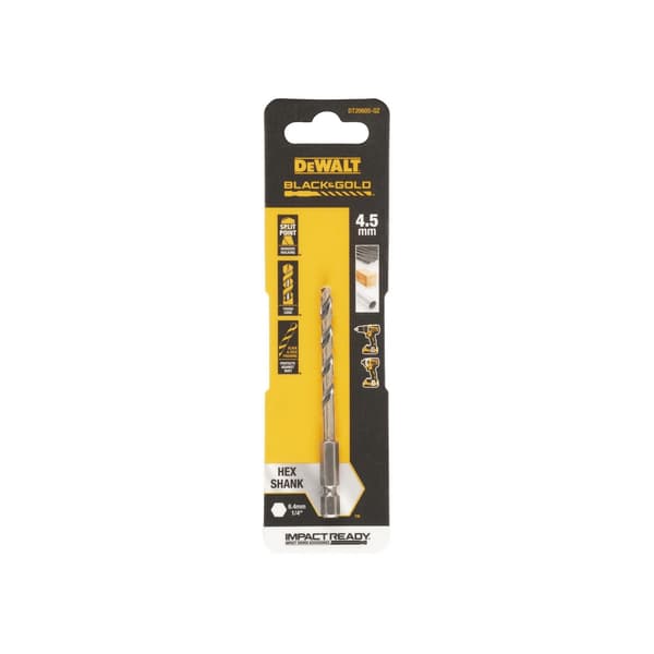 Dewalt Power Tools Black&gold Hex Hss-g Drill Bits