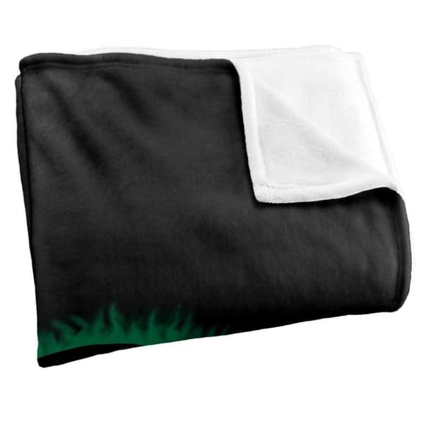 Green Lantern Flames Logo Soft Touch Blanket