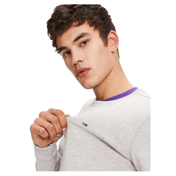 Tommy Jeans Sweatshirt med fleecefoder för män