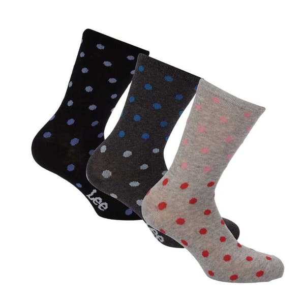 Lee Dam/Dam Polka Dot Ankelstrumpor (3-pack)