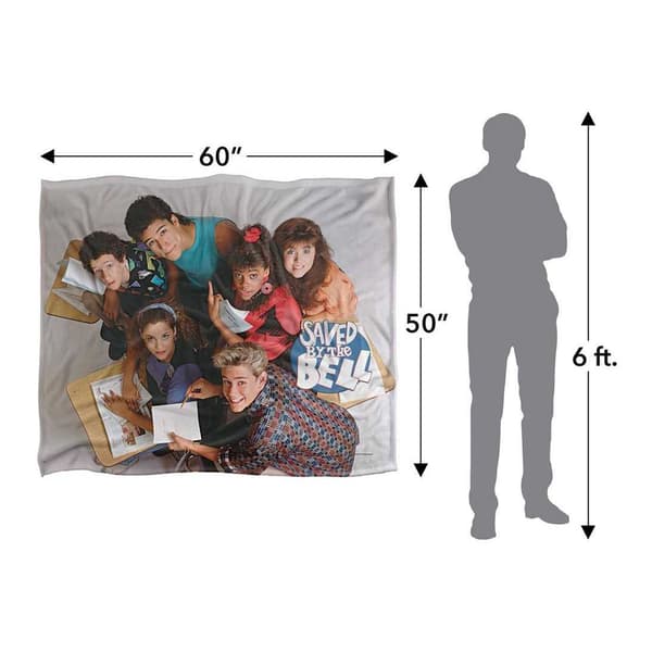 Saved By The Bell Silky Group Shot Supersoft Blanket