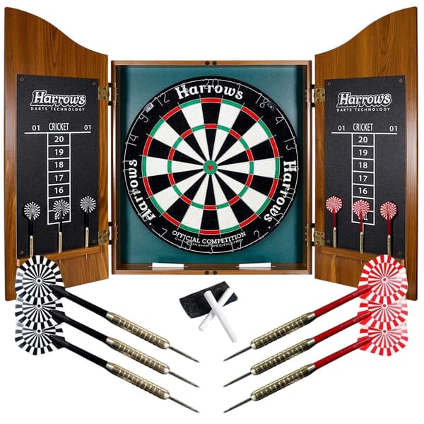 Harrows Pro Dartboard Cabinet Set