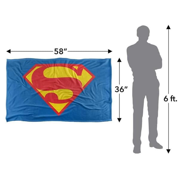 Superman 1993 Shield Soft Touch Blanket