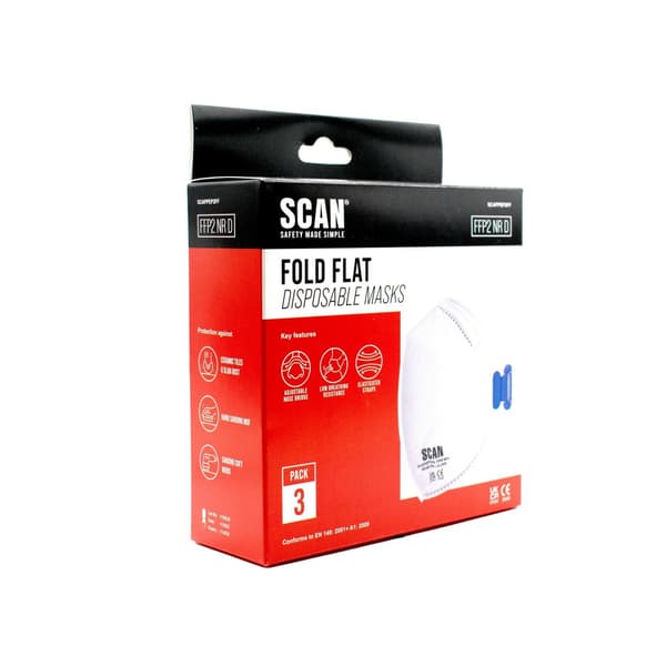 Scan Fold Flat Disposable Mask