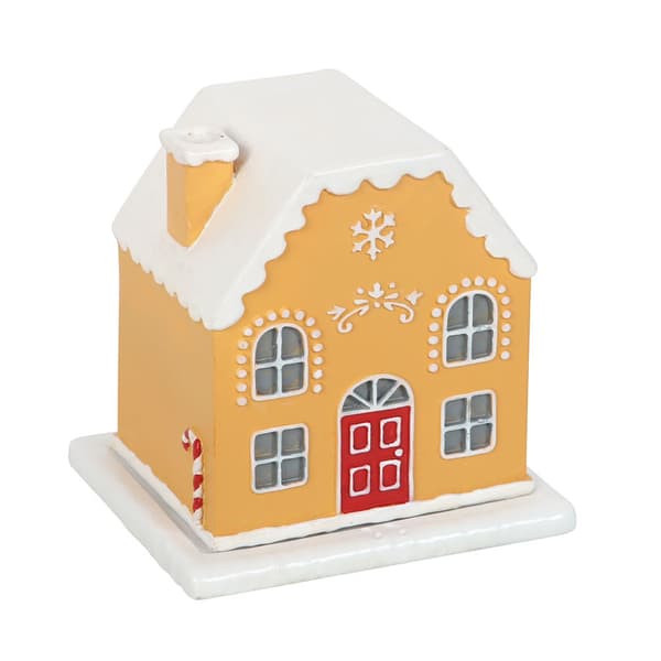 Something Different Candy Cane Gingerbread House Incense Holder