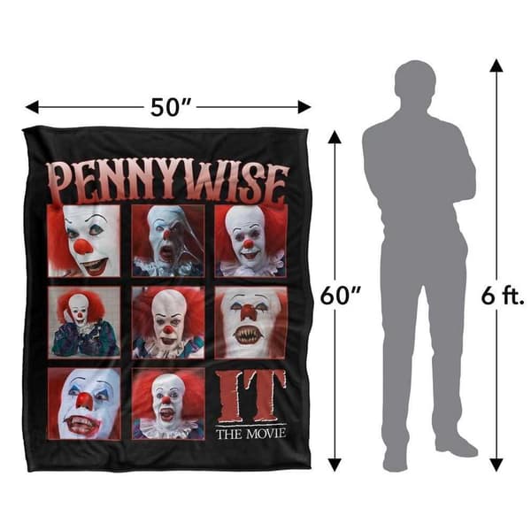 It Pennywise Movie Soft Touch Blanket