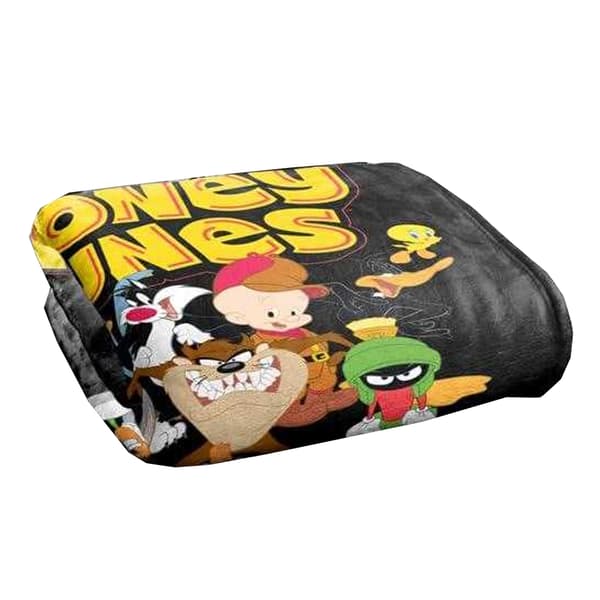 Looney Tunes Group Soft Touch Logo Blanket