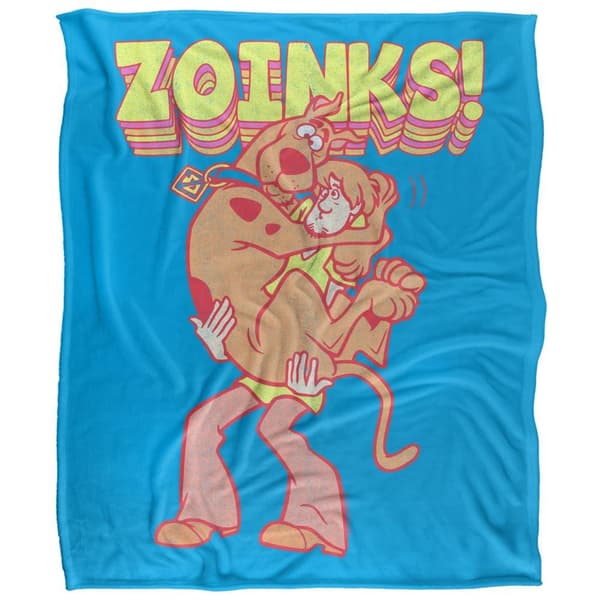 Scooby Doo Zoinks Repeat Print Soft Touch Blanket