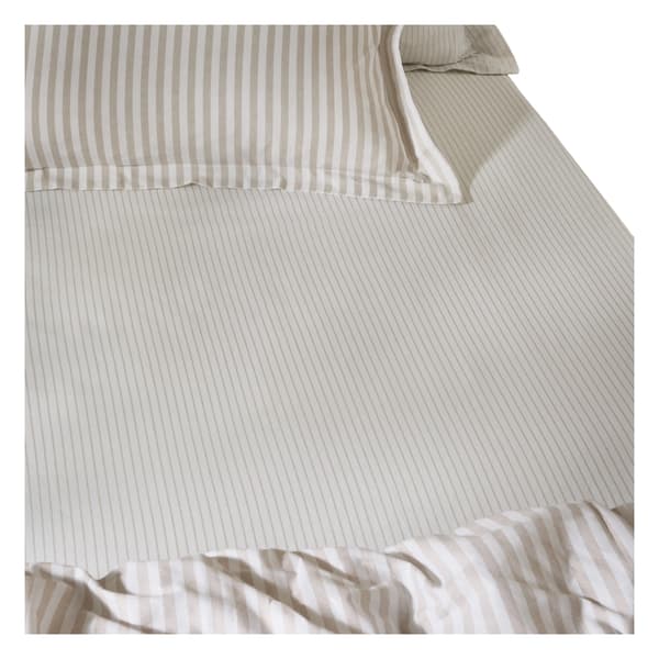 Yard Hebden Cotton Striped Fitted Sheet