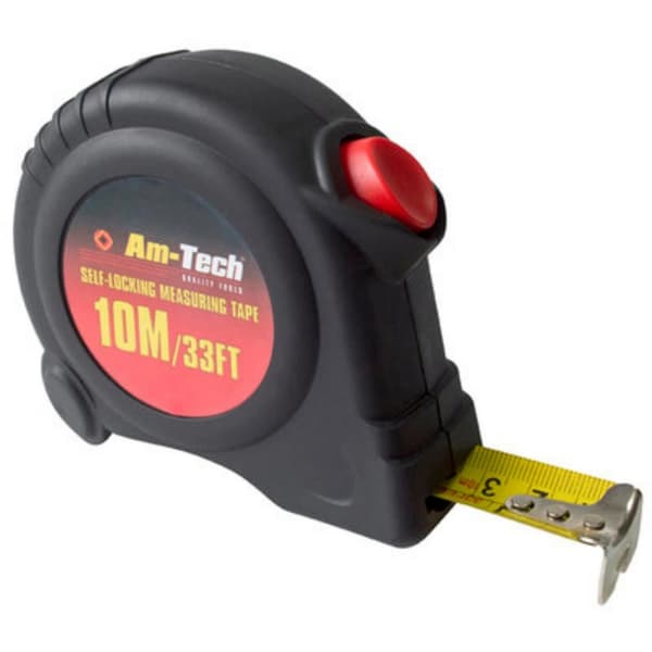 Amtech Self Locking Tape Measure 10m x 25mm