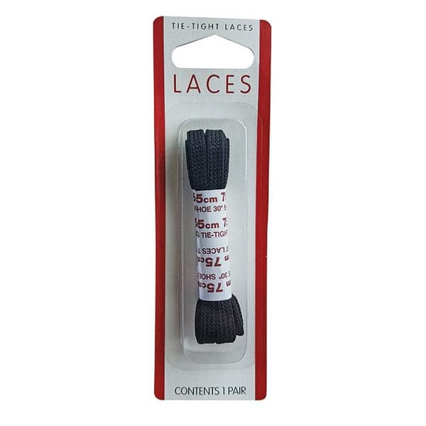 Flat Shoe Lace 75cm Black