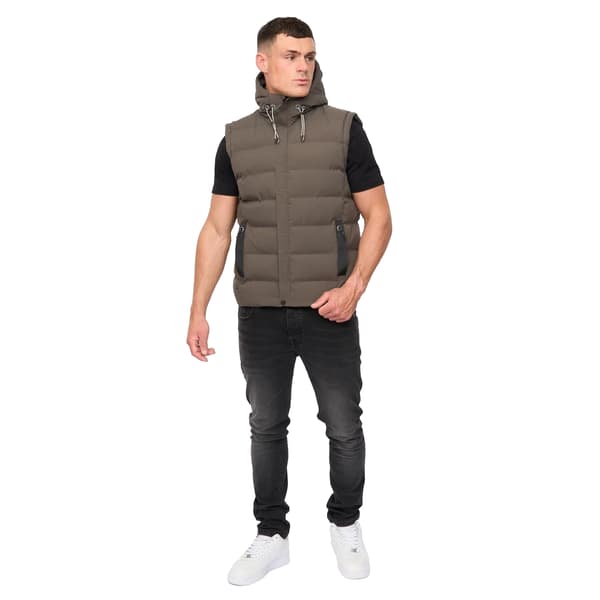 Crosshatch Mens Kampleys Embossed Padded Gilet