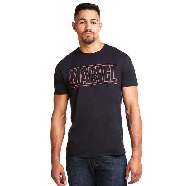 Marvel Herr Outline Logotyp T-shirt