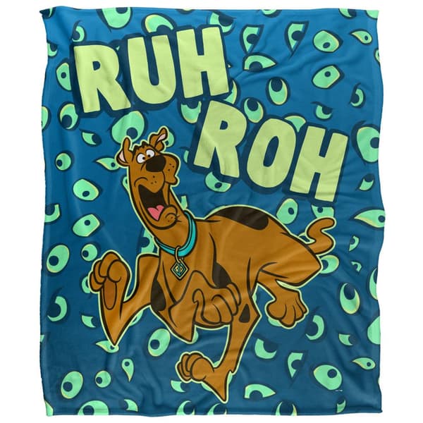 Scooby Doo Ruh Roh Eyes Blanket