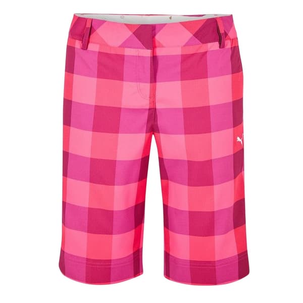 Puma Naisten Tech Ruudulliset Golfshortsit