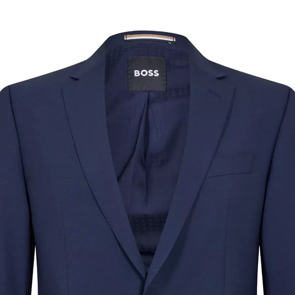 Boss Mens Lapel Single-Breasted Blazer