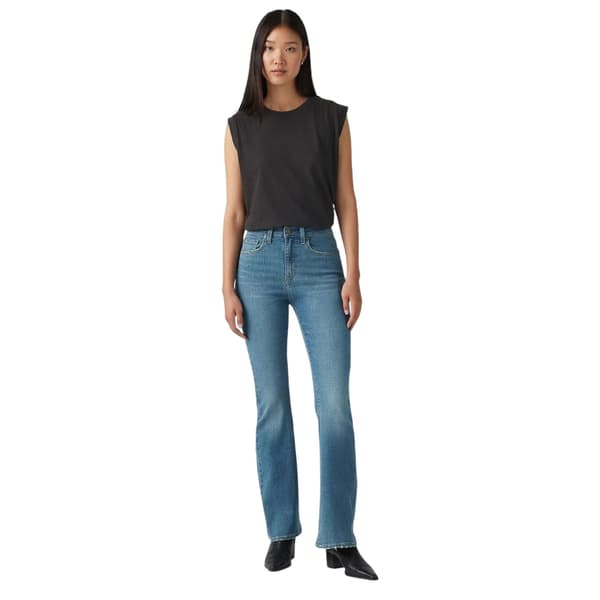 Levis Dam/Kvinnor Hög Midja Utsvängda Jeans