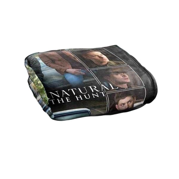 Supernatural Sam & Dean Squares Soft Touch Blanket