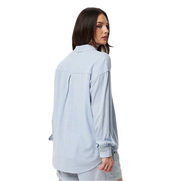 Jack Wills Randig Linneskjorta för Kvinnor/Damer, Oversized
