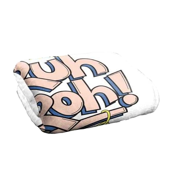Scooby Doo Ruh Roh! Text Soft Touch Blanket