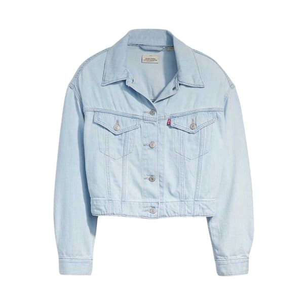Levis Dam/Kvinnor Bomullsdenim Truckerjacka