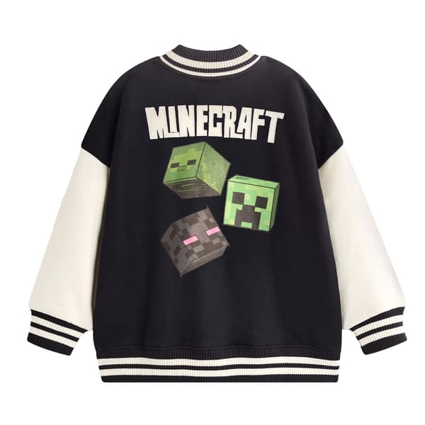 Minecraft Pojkar Creeper Varsity Jacka
