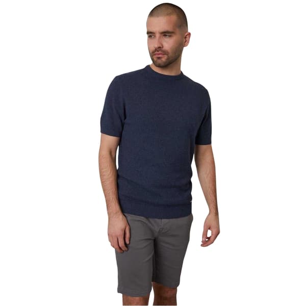 Threadbare Herr Moss Stitch Rundhals T-shirt