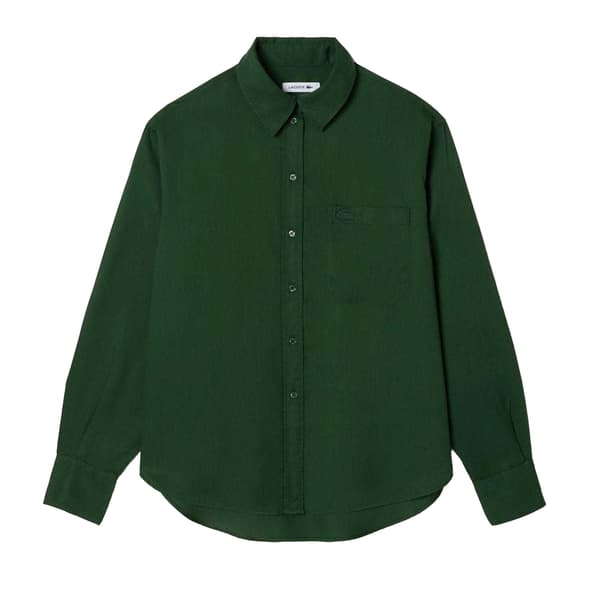 Lacoste Dam Lyocell Oversized Skjorta