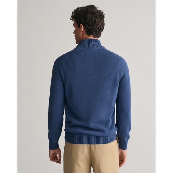 Gant Mens Micro Textured Half Zip Sweatshirt