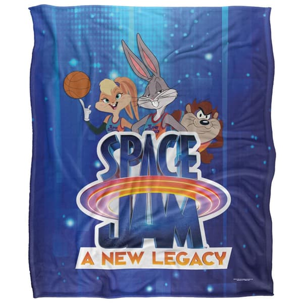 Space Jam: A New Legacy Logo & Characters Blanket