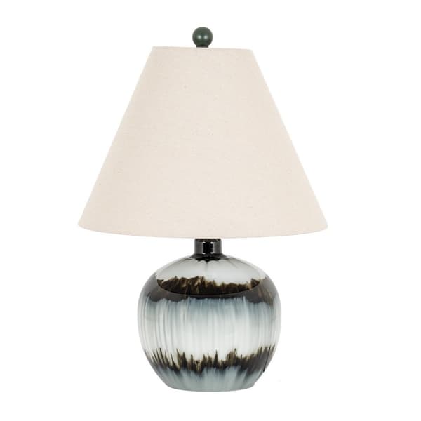 Hill Interiors Midnight Shadows Linen Table Lamp