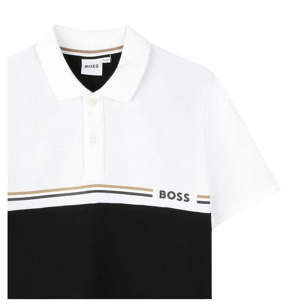 Boss Barn Kortärmad Pikétröja