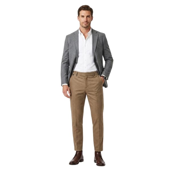 Boss Mens Genius Virgin Wool Regular Trousers