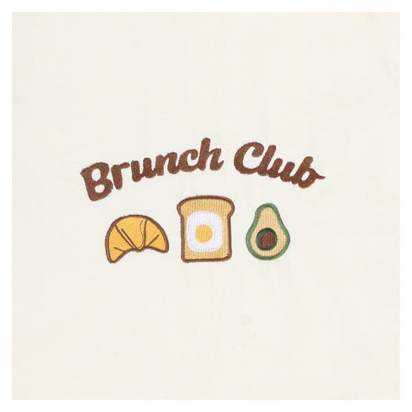 Something Different Brunch Club -kirjailtu kangaskassi