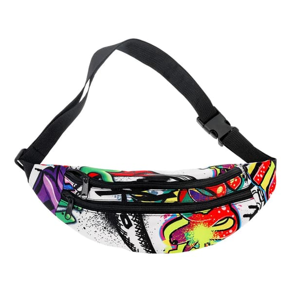 Smiffys 90s Graffiti Bum Bag