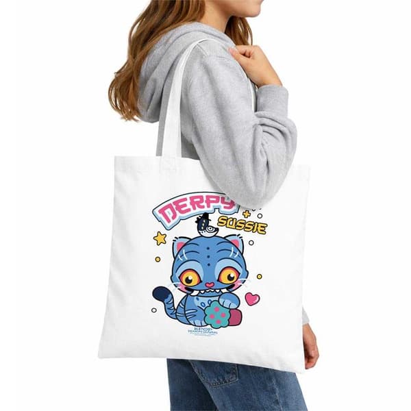 K-Pop Demon Hunters Chibi Derpy & Sussie Reusable Tote Bag